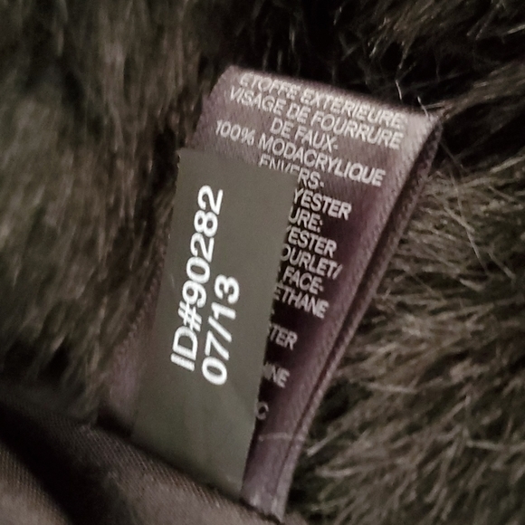 NWT Express black furry vest - Picture 5 of 7